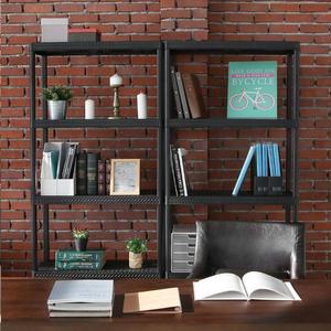 [RG14MNO1]DIY 수납선반장 3단 블랙 다용도선반 2단선반
