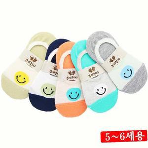 [RGP84QR4]랜덤 6세용 땡글이 아동용덧신 5켤레 5 양말