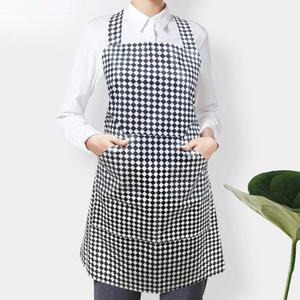 H형 체크 방수 앞치마 배식용 청소용 세척용 서빙