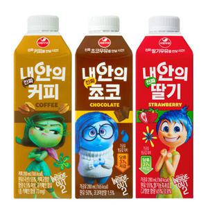 서울우유 내안의진짜 초코+딸기+커피 (각6개씩 총18입)