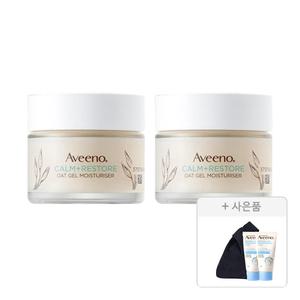 아비노 NEW 오트젤 모이스처라이저 50ml, 2개 + 증정 (코듀로이 미니백, 1개  + 애몰리언트 바디크림, 15ml, 2개)