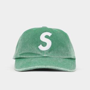 슈프림 24FW S로고 피그먼트 6패널 공용 볼캡 FW24H28 GREEN