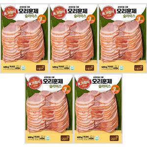 노랑오리 손맛으로 구운 오리훈제슬라이스 400g 5봉