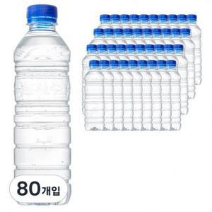 탐사수 무라벨, 500ml, 80개 one option