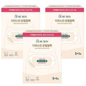 디어스킨 온찜질팩 6(5+1)매 x3팩