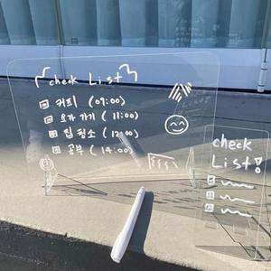 [MENPSTRZ_52II]A소형 보드 7030A 책상 아크릴 스탠드 투명