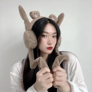 귀마개 곰돌이 움직이는 이어머프 패션귀마개 Jdm
