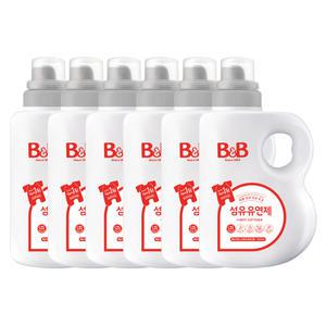 비앤비 유연제 베르가못 용기 1500ml X6개(1box)
