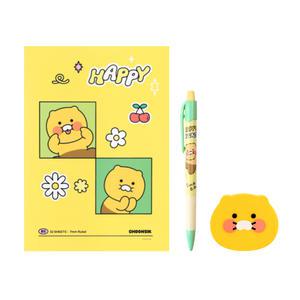 춘식이 4600 신학기 문구세트 / [제본노트,샤프,지우개] 3종구성 / 초등학생 단체선물 카카오프렌즈문구세트