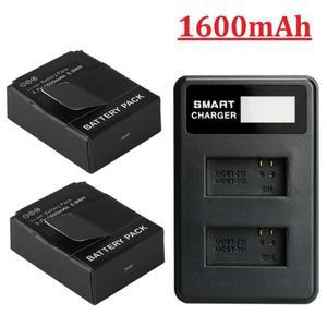 GoPro Hero 3 배터리 AHDBT-301 액션 카메라 액세서리 용 기존 1600mah