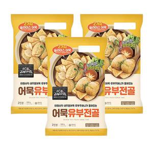고래사어묵 어묵유부전골, 308g, 3개
