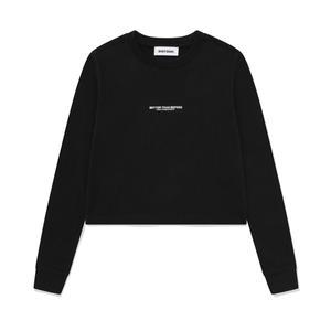 베러 크루넥 롱 슬리브 티셔츠 B3TS 001BK