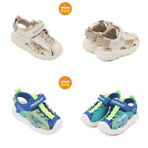 [다이노솔즈](강남점)토박스 DINOSOLES  LED 불나오는 운동화 티렉스 워터프런트 샌들