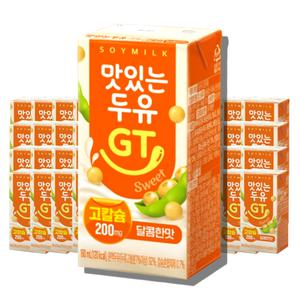 맛있는 두유 GT 고칼슘 달콤한맛 190ml 48개