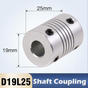 알루미늄 Z축 CNC 스테퍼 모터 커넥터 3D 프린터용  커플링 D19L25 커플러 3mm 4mm 5mm 6mm 6.35mm 8mm 10m