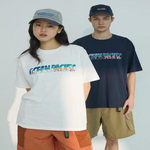 WONDERPLACE (오션퍼시픽) 남녀공용 LETTER LOGO DAYNIGHT T-SHIRT (8 COLOR)WOPC6TCTGZ01