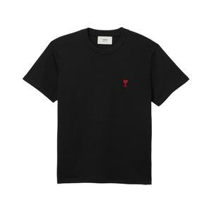 25SS 아미 스몰 하트 반팔 티셔츠 블랙 BFUTS035 724 001