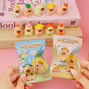 오네어 카피바라 지우개 32pcs 랜덤박스 캐릭터 1BOX 선물 랜덤 피규어 크레용