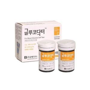 [기타]글루코닥터 혈당시험지 100매 혈당 검사지