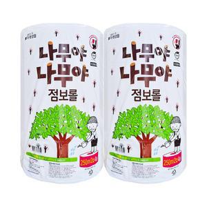 케이에이치커머스 나무야나무야 점보롤 250m 4롤x2팩