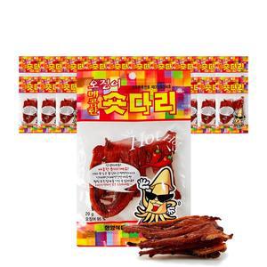 [너트리]오징어 매콤한 숏 다리 20g 20개