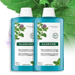 아쿠아민트 딥클렌징 쿨링 샴푸 400ml 2개