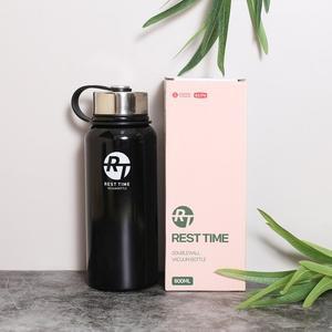 롯데이라이프 레스트타임 이중진공 보온병 800ml 블랙)