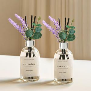 W라벨 디퓨저 200ml X 2개 + 꽃스틱
