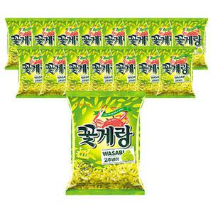 크라운 꽃게랑 와사비, 70g, 16개