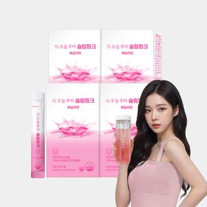 오늘부터 슬림핑크 (80포) 복숭아맛 다이어트보조제 가르시니아 차전자피 분말