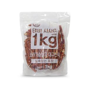 테비 사사미 오리가슴살과 대구스틱 1kg