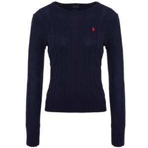[RALPH LAUREN] 23FW 여성 블루 포니 자수 니트 네이비 211580009 007
