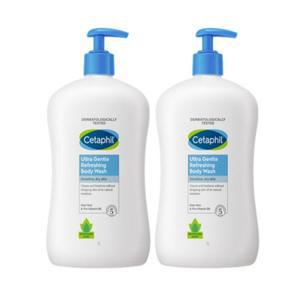 [기타]세타필 대용량 울트라 젠틀 리프레시 바디워시 산뜻한향 1000ml 2개