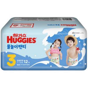 NEW 하기스 물놀이팬티 공용 3단계 12매 1팩