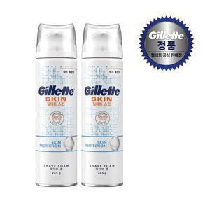 [질레트][P&G] 질레트 스킨텍 저자극 쉐이빙폼 245g 2개