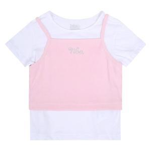 [NBA KIDS]NBA 여아 레이어드 골지 티셔츠 K242TS650P301