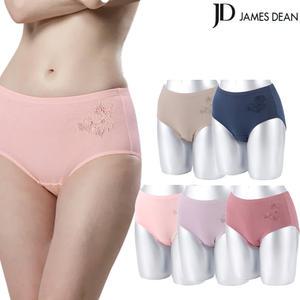 제임스딘 여성 순면 맥시 삼각팬티 5종세트 JHWPZ052