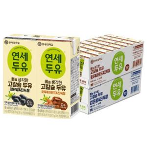 연세두유 뼈를 생각한 고칼슘두유 검은콩 + 호두아몬드 48팩 진득찰