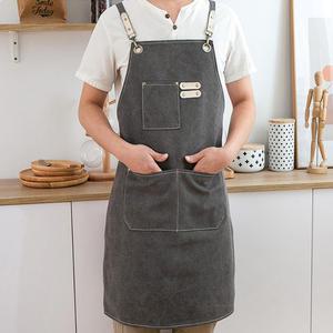 패브릭 앞치마 공방 미용실 네일샵 어린이집 카페 바리스타 남자 여자 캔버스 주방 방수 앞치마
