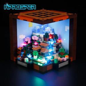 HPROSPER 레고 호환용 LED 조명 크래프팅 테이블 21265 배터리 박스 포함 빌딩 블록 5V 모델 없음