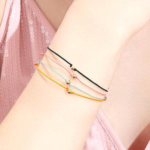골드피아_14K 3mm 골든볼 실 팔찌 2개