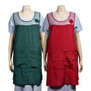 주방용 등판망사 가벼운 꽃장식 여성앞치마 위생용 요리용 음식가게용 일반식당용