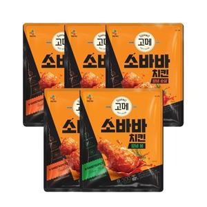 고메 소바바 치킨 양념 순살 375g x4개+양념 봉 300g x1개