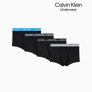 {100% 정품 }Calvin Klein Underwear 드로즈 남성 CK 마이크로 플러스 4PK 로우라이즈 트렁크 (NP2446O-L4A