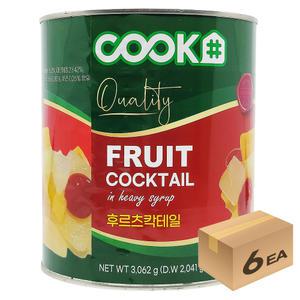 1박스) 쿡샵 태국산 후르츠칵테일 3kg x 6개입