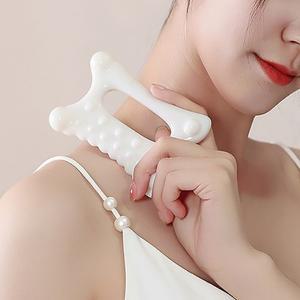 세라믹 괄사 얼굴 바디 마사지기 페이스 림프순환마사지 도자기 다리
