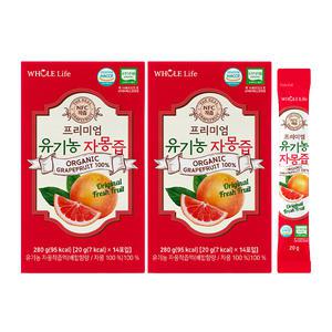홀라이프 프리미엄 유기농 자몽즙, 14포, 2박스