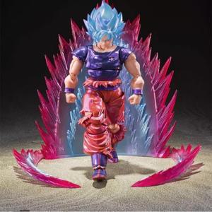 애니메이션 드래곤볼 Z SHF 카이우켄 블루 손오공 관절 액션 피규어 소장용 장난감 17cm