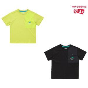 [롯데백화점]뉴발란스 KIDS RIDER_우븐배색 포인트 반팔티 (NK9EF2605U)