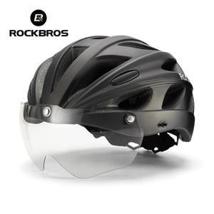 경량 자전거 헬멧  MTB 로드 사이클링  일체형 광변색 고글 포함